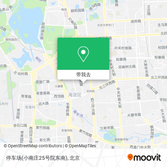 停车场(小南庄25号院东南)地图