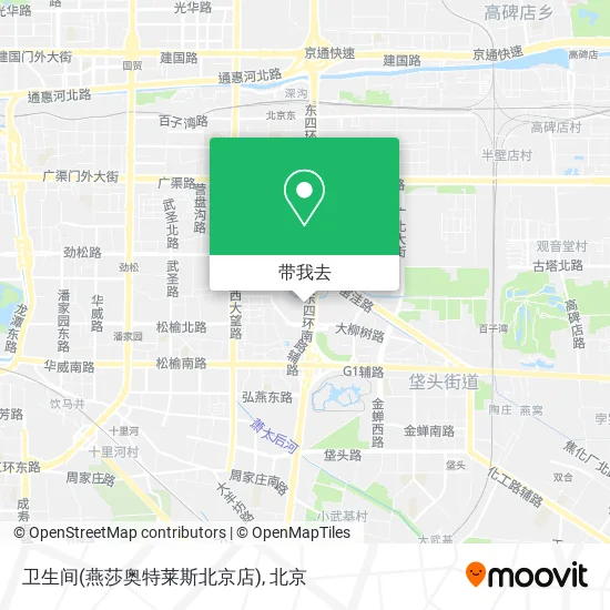 卫生间(燕莎奥特莱斯北京店)地图