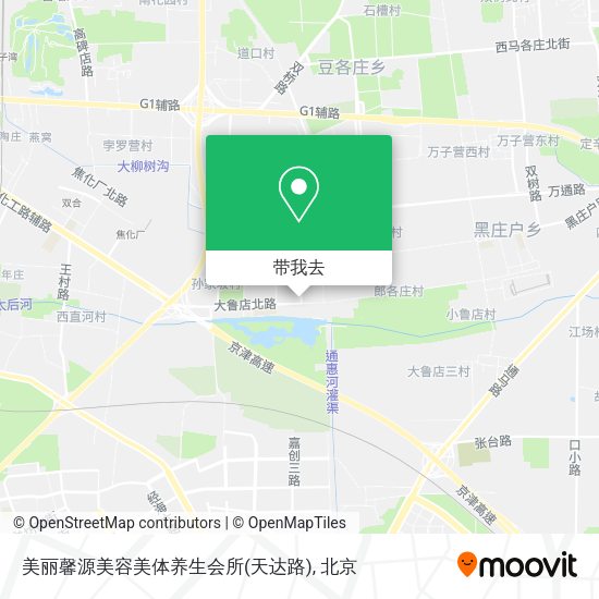 美丽馨源美容美体养生会所(天达路)地图