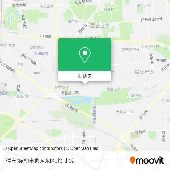 停车场(朝丰家园东区北)地图