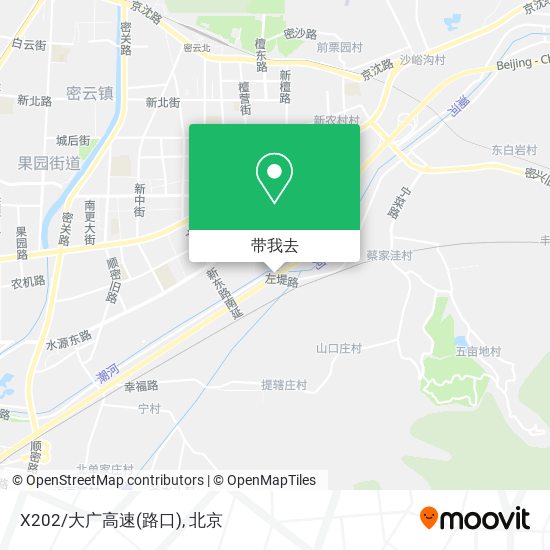 X202/大广高速(路口)地图