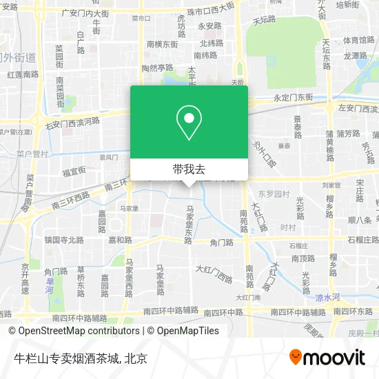牛栏山专卖烟酒茶城地图