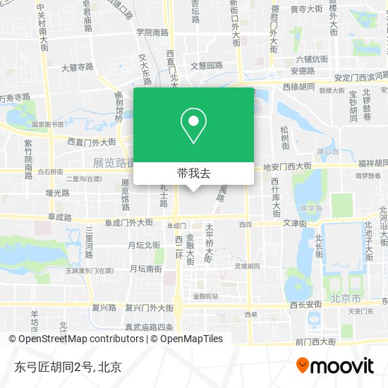 东弓匠胡同2号地图