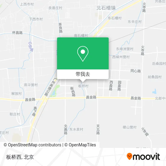 板桥西地图