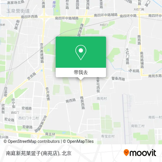 南庭新苑菜篮子(南苑店)地图