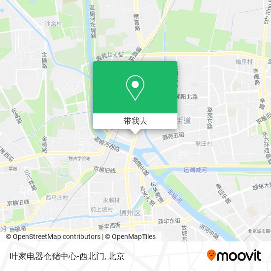 叶家电器仓储中心-西北门地图