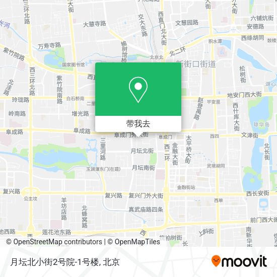 月坛北小街2号院-1号楼地图