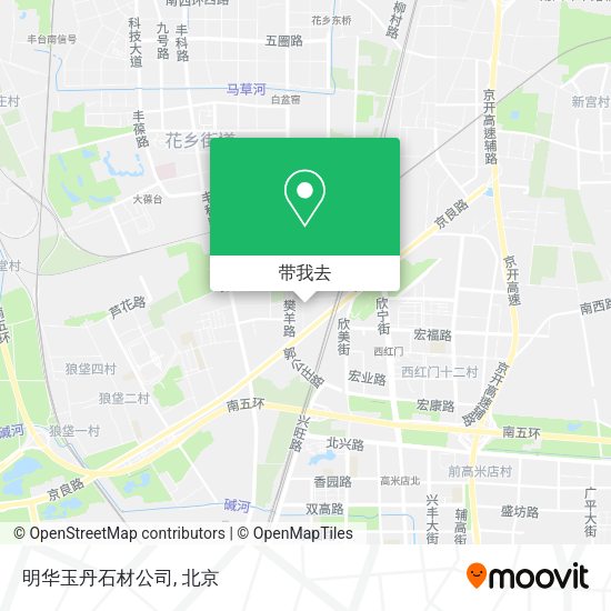 明华玉丹石材公司地图