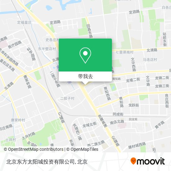 北京东方太阳城投资有限公司地图