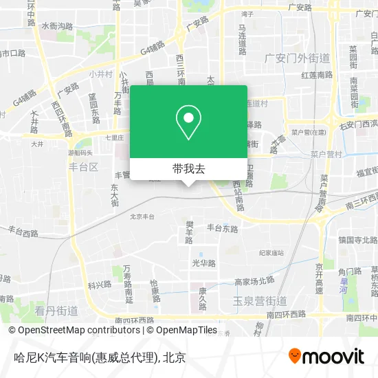 哈尼K汽车音响(惠威总代理)地图