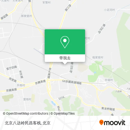 北京八达岭民昌客栈地图