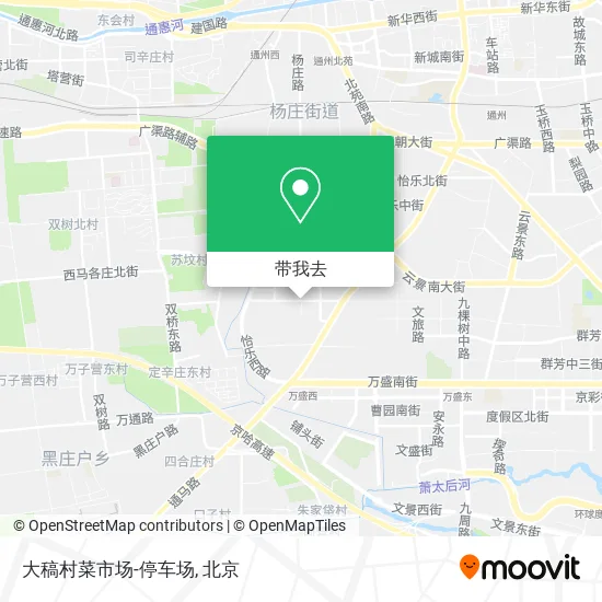 大稿村菜市场-停车场地图