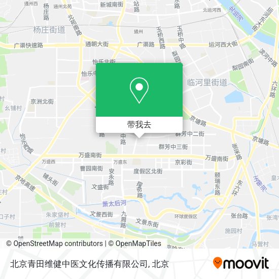 北京青田维健中医文化传播有限公司地图