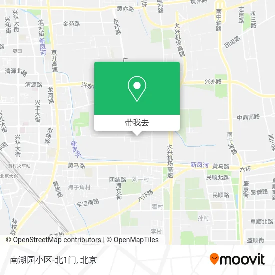 南湖园小区-北1门地图