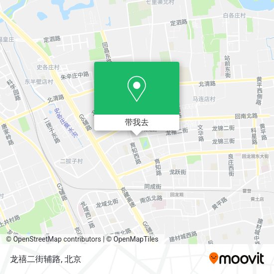 龙禧二街辅路地图