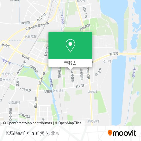 长场路站自行车租赁点地图