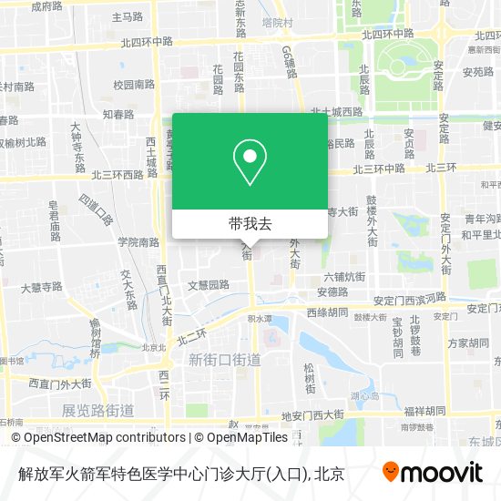 解放军火箭军特色医学中心门诊大厅(入口)地图