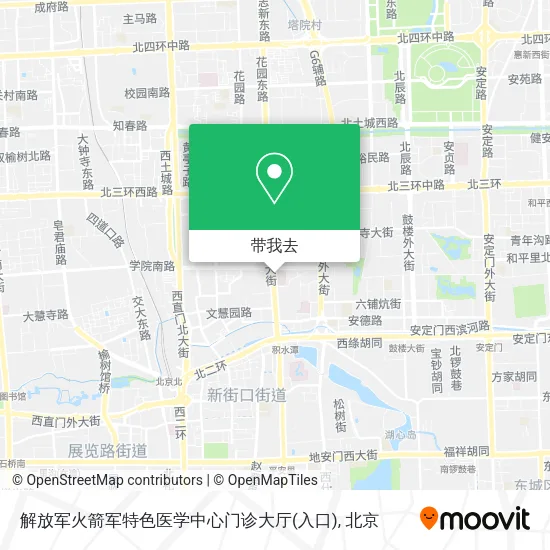 解放军火箭军特色医学中心门诊大厅(入口)地图