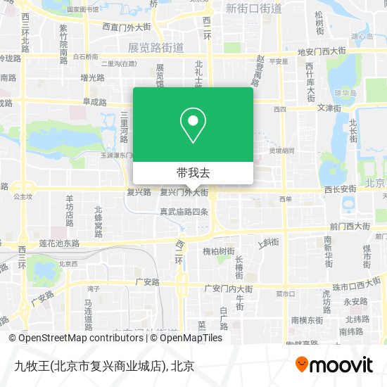 九牧王(北京市复兴商业城店)地图