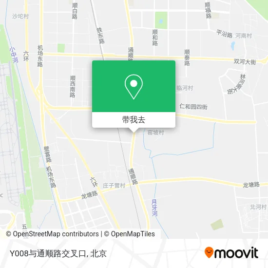 Y008与通顺路交叉口地图