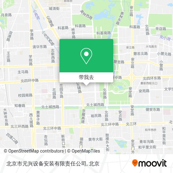 北京市元兴设备安装有限责任公司地图
