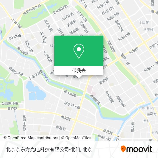 北京京东方光电科技有限公司-北门地图