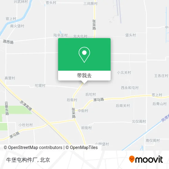 牛堡屯构件厂地图