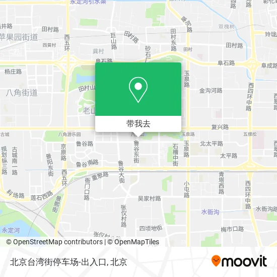 北京台湾街停车场-出入口地图