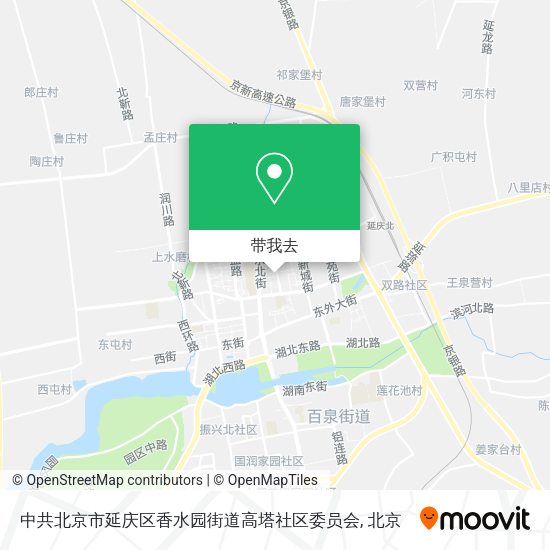 中共北京市延庆区香水园街道高塔社区委员会地图