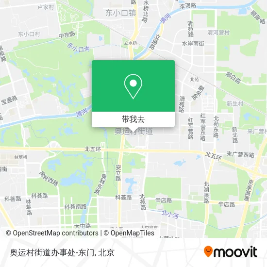 奥运村街道办事处-东门地图