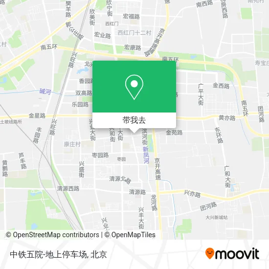 中铁五院-地上停车场地图