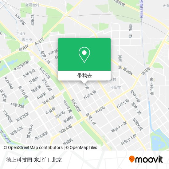 德上科技园-东北门地图