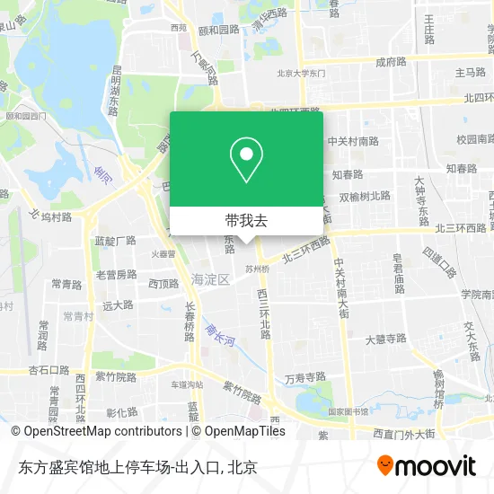 东方盛宾馆地上停车场-出入口地图