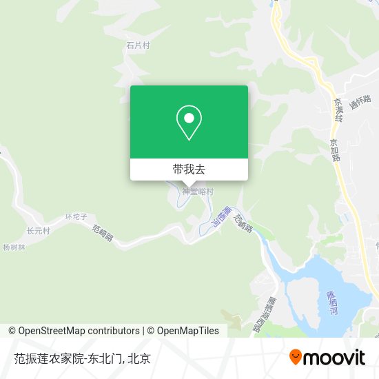 范振莲农家院-东北门地图