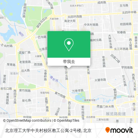 北京理工大学中关村校区教工公寓-2号楼地图