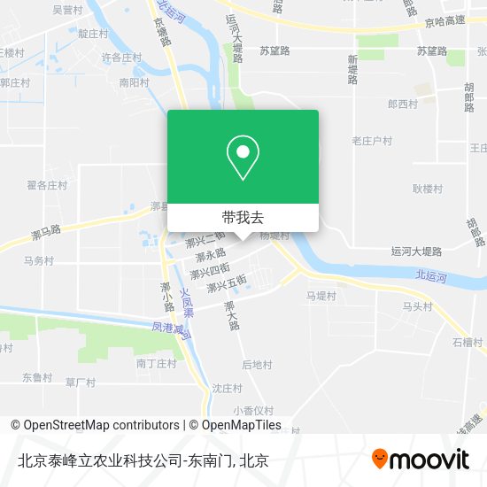 北京泰峰立农业科技公司-东南门地图