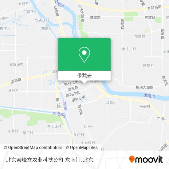 北京泰峰立农业科技公司-东南门地图