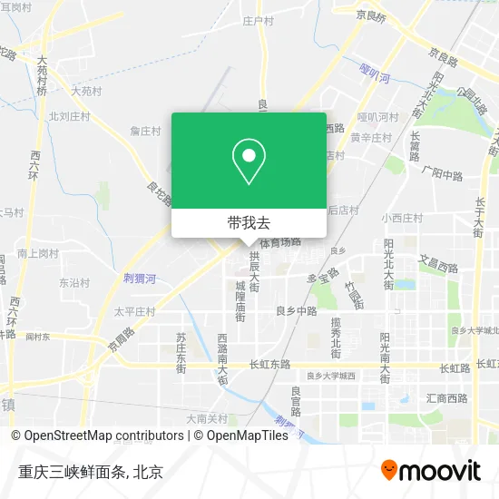 重庆三峡鲜面条地图