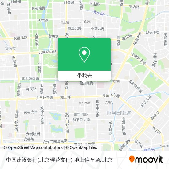 中国建设银行(北京樱花支行)-地上停车场地图