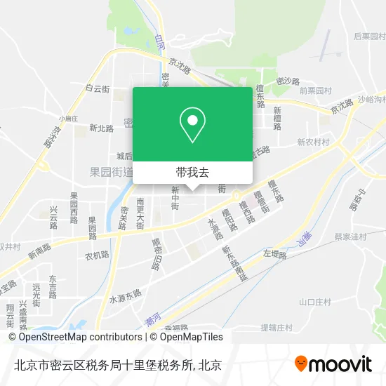 北京市密云区税务局十里堡税务所地图