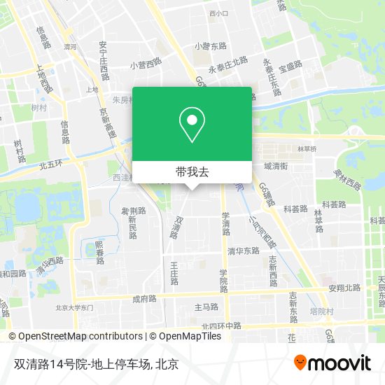 双清路14号院-地上停车场地图