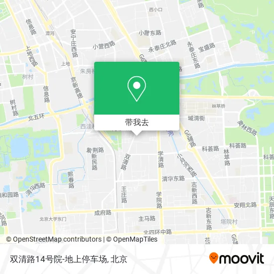 双清路14号院-地上停车场地图