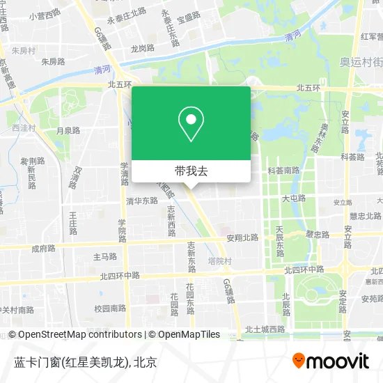 蓝卡门窗(红星美凯龙)地图