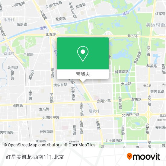 红星美凯龙-西南1门地图