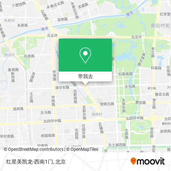 红星美凯龙-西南1门地图