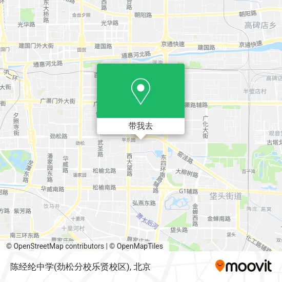 陈经纶中学(劲松分校乐贤校区)地图