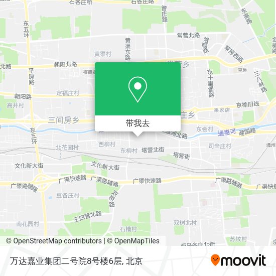 万达嘉业集团二号院8号楼6层地图