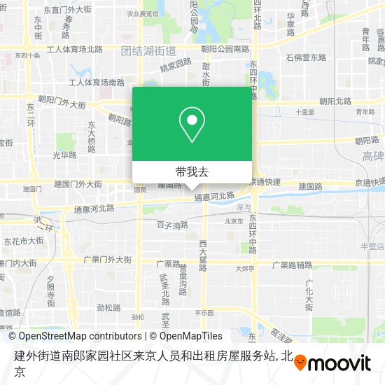 建外街道南郎家园社区来京人员和出租房屋服务站地图