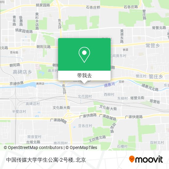 中国传媒大学学生公寓-2号楼地图