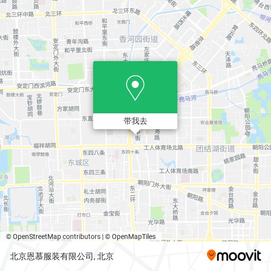 北京恩慕服装有限公司地图